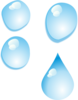 Set Of Water Drops Clip Art